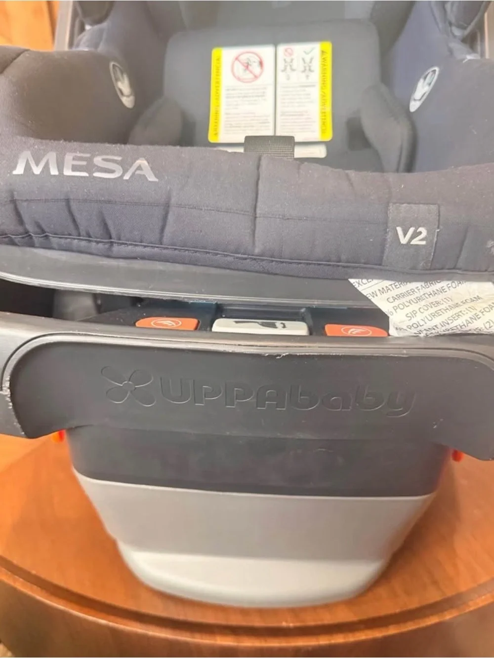 Infant Car Seat Carrier - Black Uppababy mesa v2